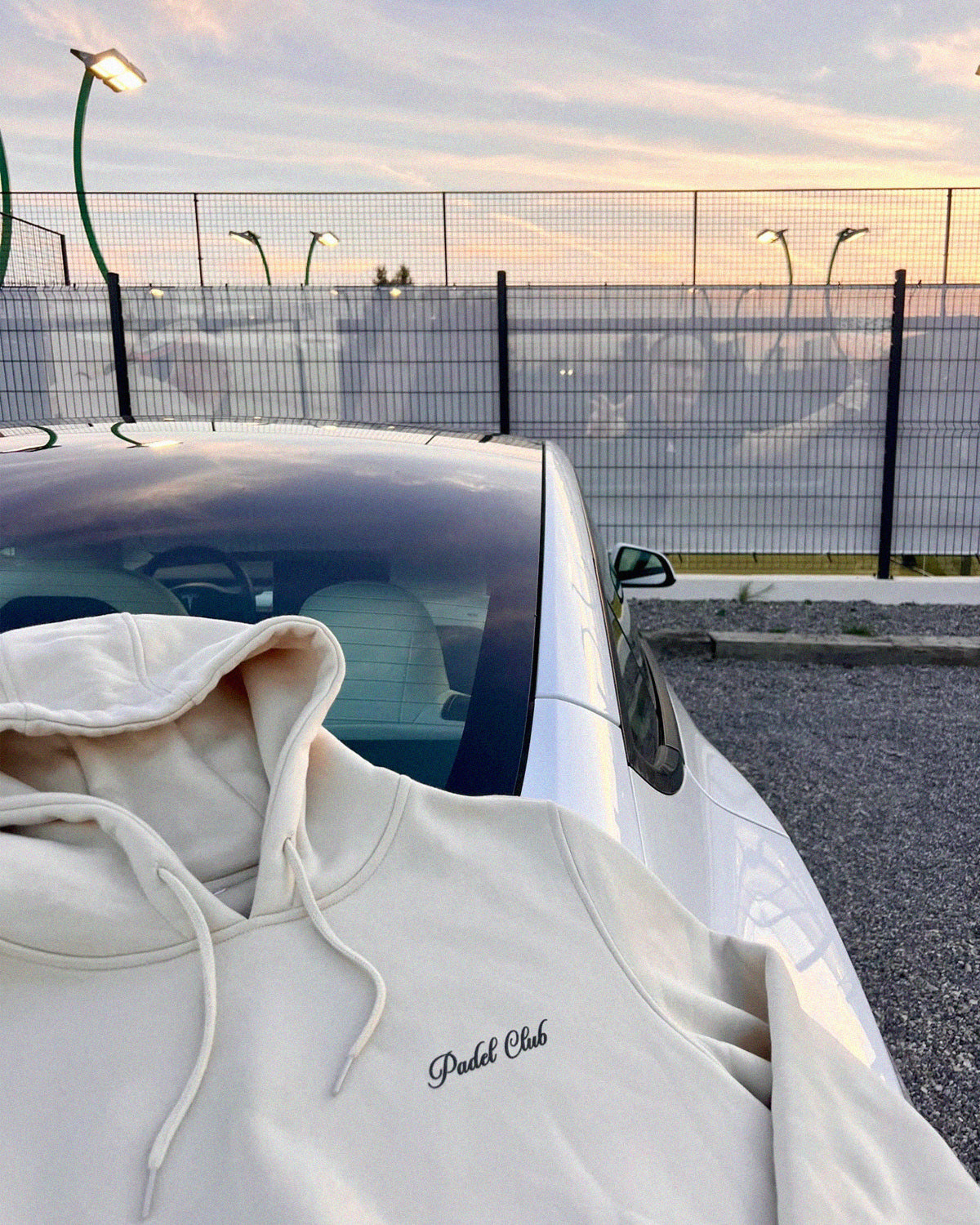 Sudadera con capucha Padel Club Classics Marfil