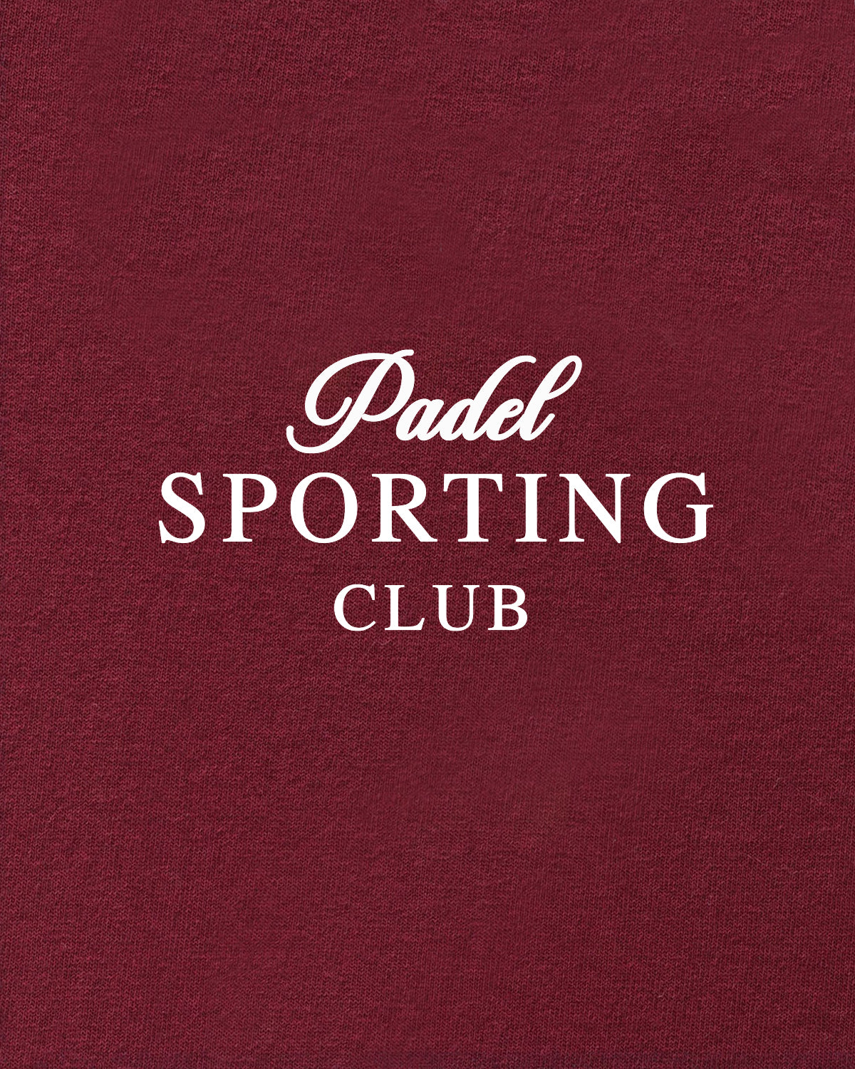 Sudadera Padel Sporting Club 3/4 Zip Burdeos