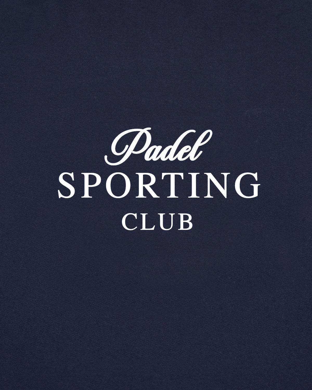 Sudadera Padel Sporting Club con cremallera 3/4 azul marino