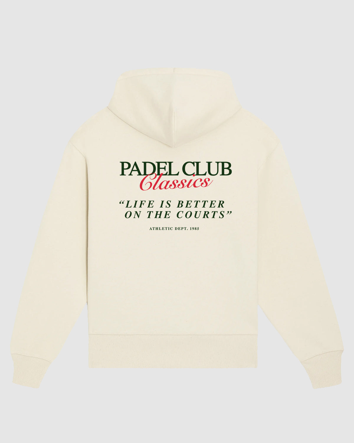 Sudadera con capucha Padel Club Classics Marfil