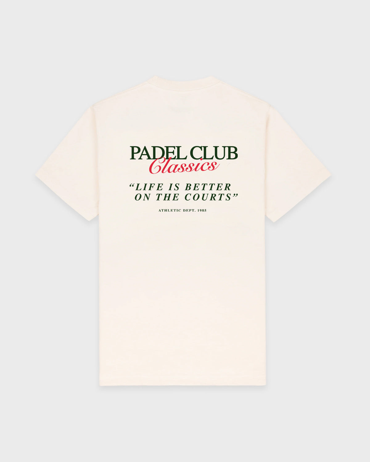 Camiseta Padel Club Classics Marfil