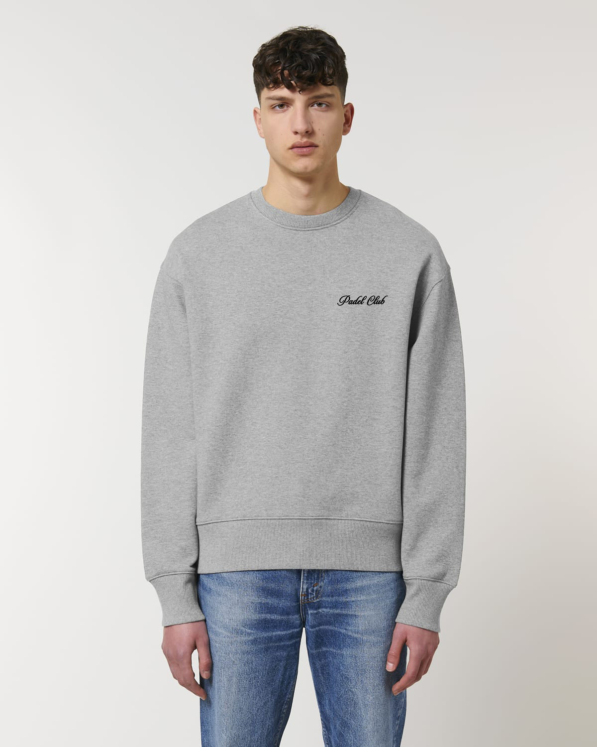 Sudadera gris jaspeada del club de pádel
