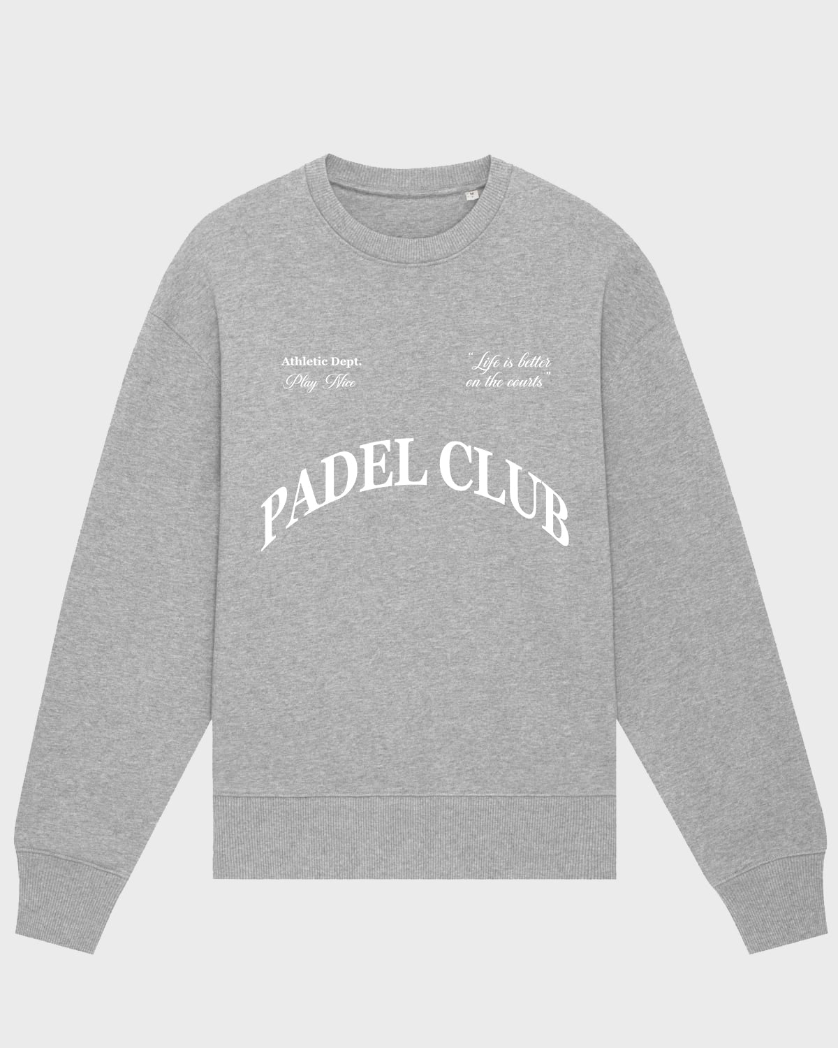 Departamento de Atletismo Sudadera gris jaspeado