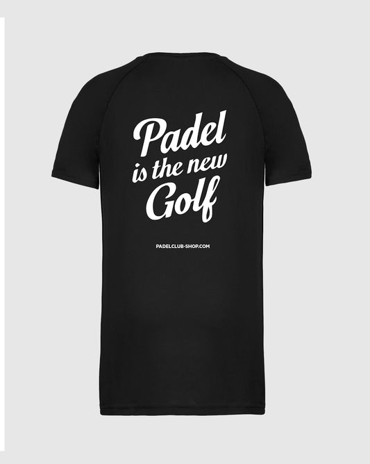 Padel is the new golf Tshirt Noir