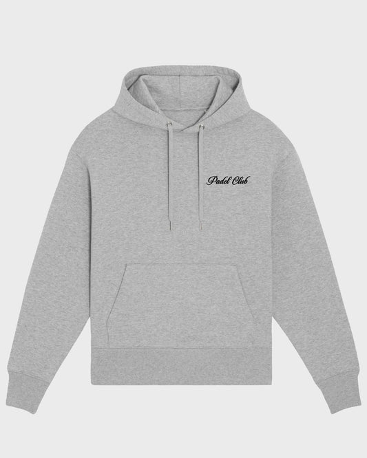 Sudadera con capucha del club de pádel en gris jaspeado
