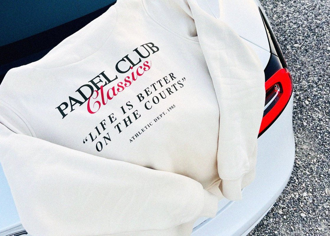 Sudadera con capucha Padel Club Classics Marfil