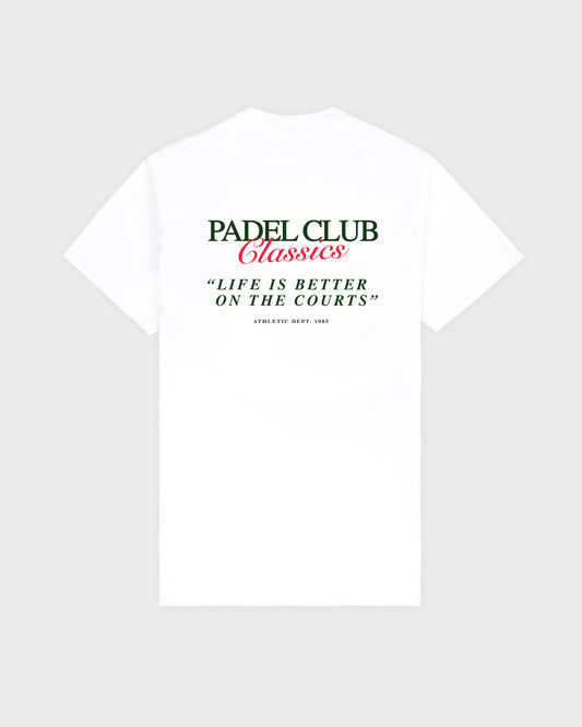 Camiseta Padel Club Classics Blanca