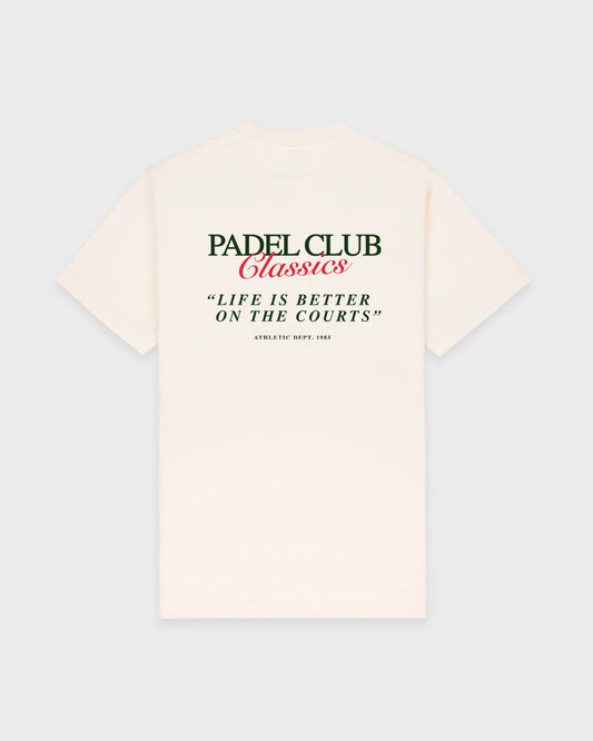 Camiseta Padel Club Classics Marfil