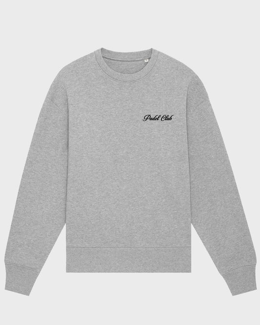 Sudadera gris jaspeada del club de pádel