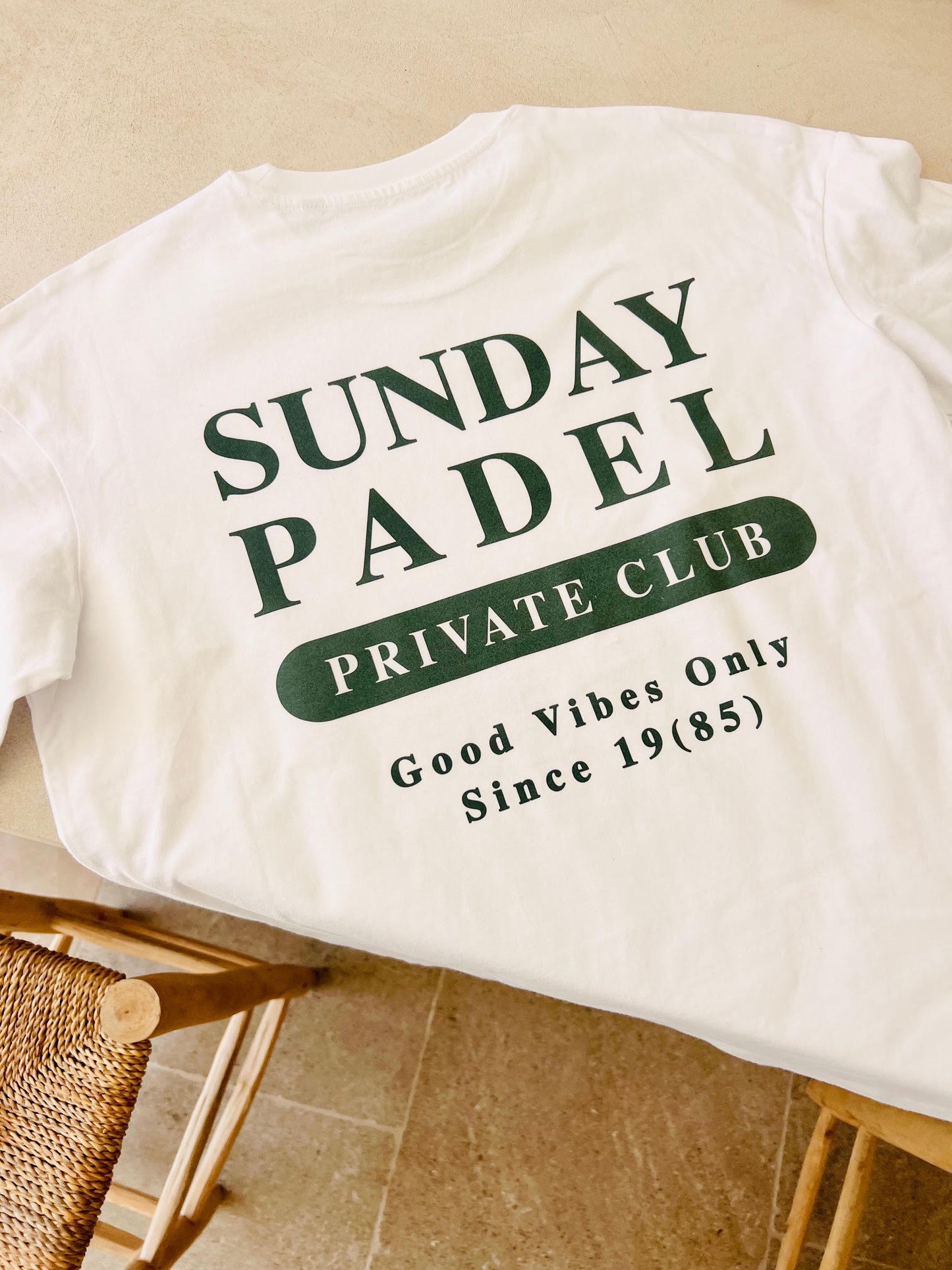 Camiseta Padel Club Classics Blanca