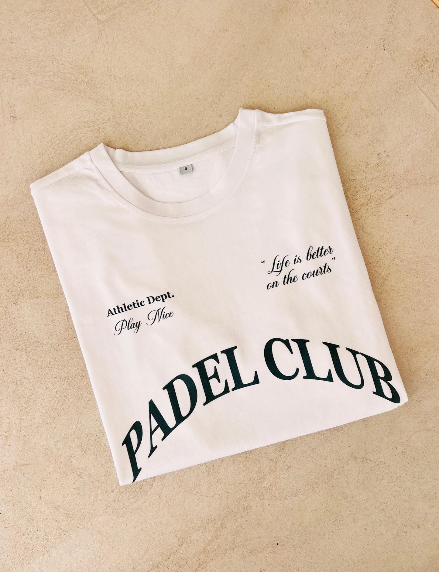 Camiseta Padel Club Classics Blanca